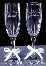 Engraved Wine Glasses - Personlized Wedding Glasses