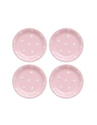 Pink Dinnerware - Terramoto Ceramic Polka Dots